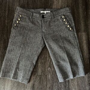 NWOT Mark & Lorna Herringbone Wool Golf Shorts, M